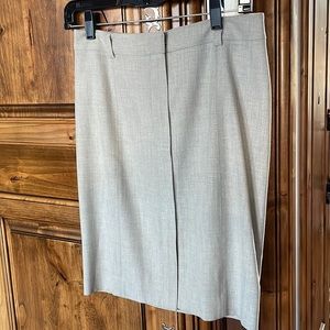 LAUNDRY Gray Heather Pencil Skirt 0